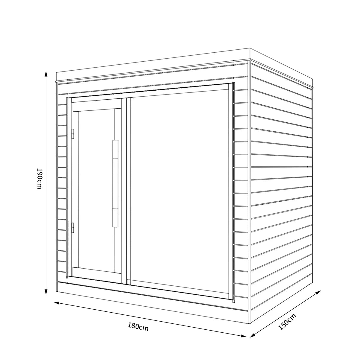 SAUNASNET Indoor Dual-System Luxury Cabin Sauna Luna