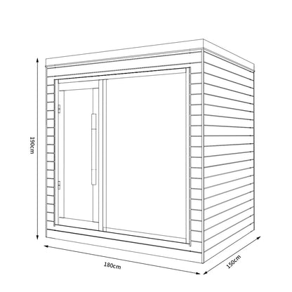 SAUNASNET Indoor Dual-System Luxury Cabin Sauna Luna