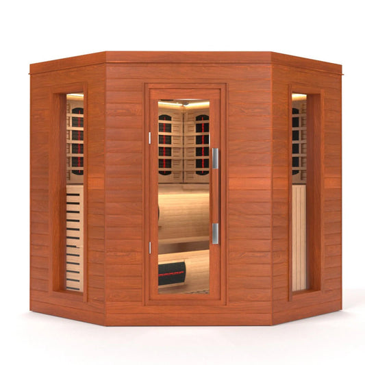 SAUNASNET Indoor Luxury Cabin Corner Sauna Luna