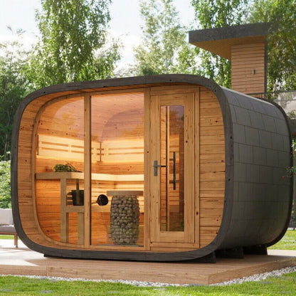 SAUNASNET Ourdoor Big Size Luxurious Cube Sauna Square 11