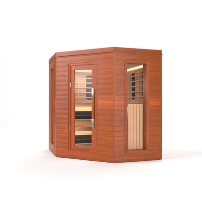 SAUNASNET Indoor Luxury Cabin Corner Sauna Luna