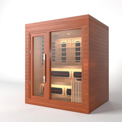 SAUNASNET Indoor Dual-System Luxury Cabin Sauna Luna