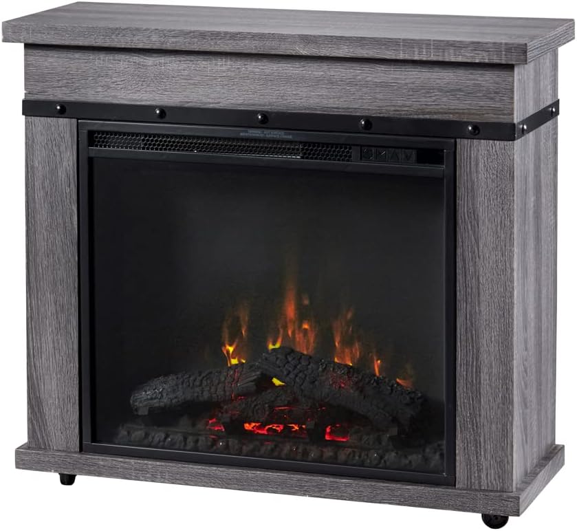 Dimplex Morgan Electric Fireplace Mantel (Model: C3P23LJ-2085CO), 5118 BTU, 120 Volt, 1500 Watt, Charcoal Oak