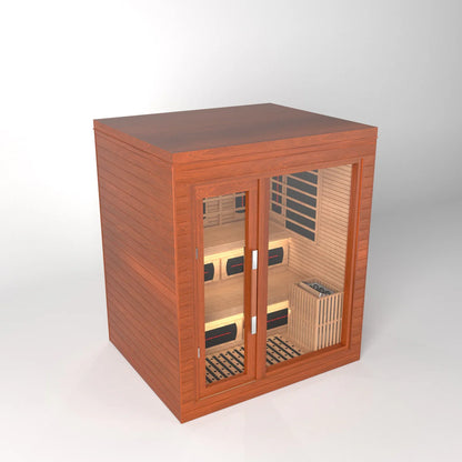 SAUNASNET Indoor Dual-System Luxury Cabin Sauna Luna