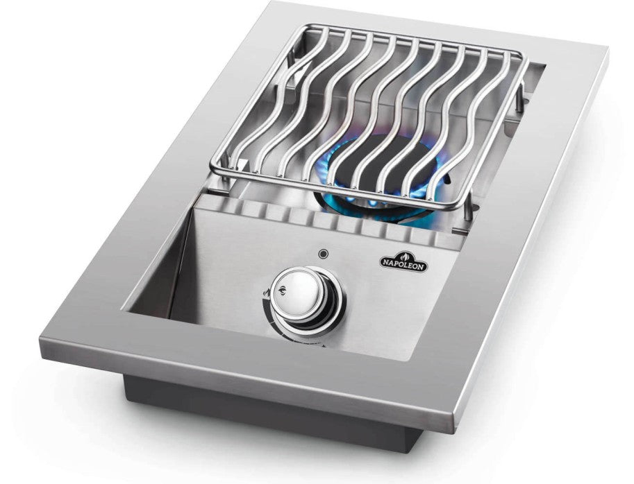 NAPOLEON Built-in 500 Series Single Range Top Burner with Stainless Steel Cover  1 Burners BI10RTPSS