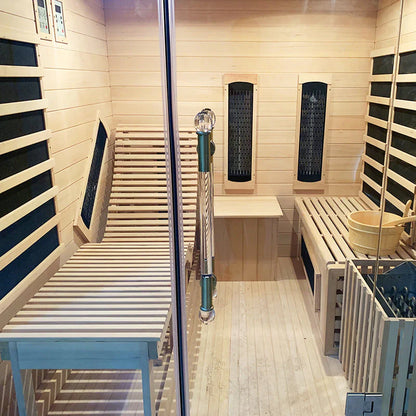 SAUNASNET Indoor Steam and Far-infrared Sauna Dual System