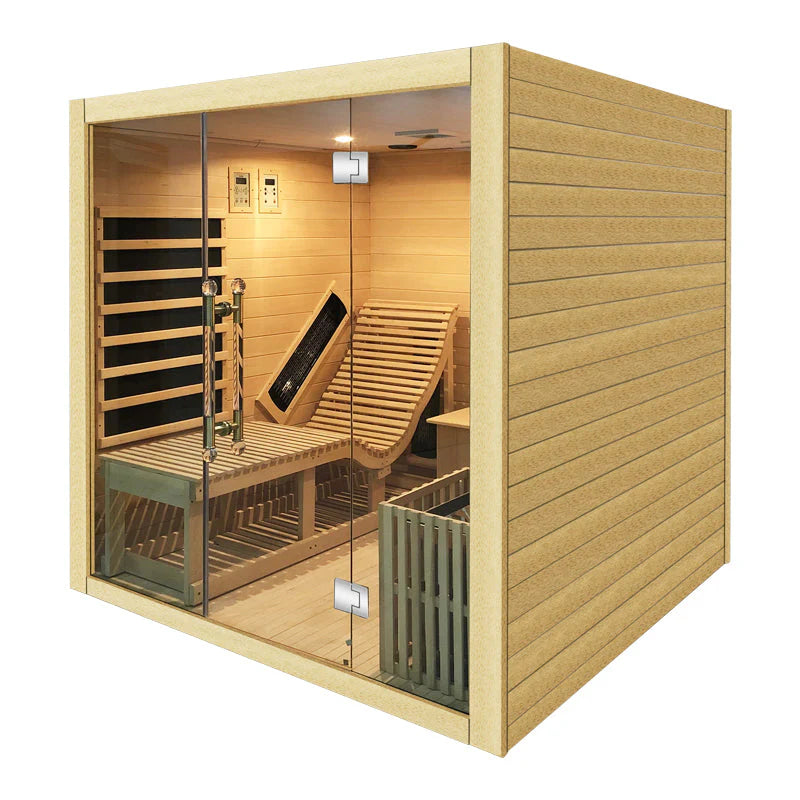 SAUNASNET Indoor Steam and Far-infrared Sauna Dual System