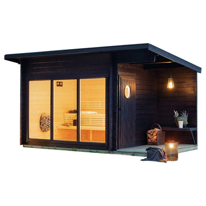 SAUNASNET Large Cabin Sauna Upgraded Version Square 07