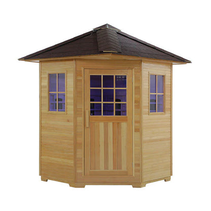 SAUNASNET Outdoor Wood Dry Sauna Far Infrared