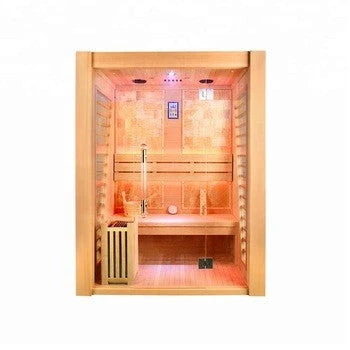 SAUNASNET Luxury Traditional Indoor Steam Sauna Room Glass