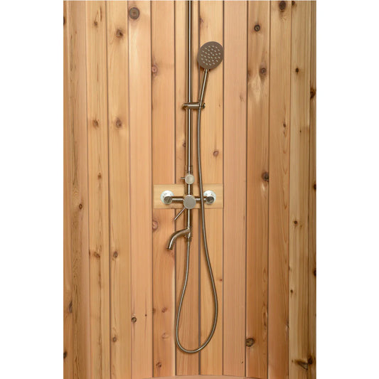 SAUNASNET Curved Rinse Outdoor Shower Regular