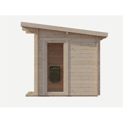 SAUNASNET Garden Series Outdoor Cabin Sauna Fits Up to 6 People Cabin