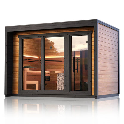 SAUNASNET  Outdoor Cabin Square Sauna Terra