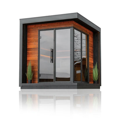 SAUNASNET  Deluxe Outdoor Cabin Sauna For 4 People