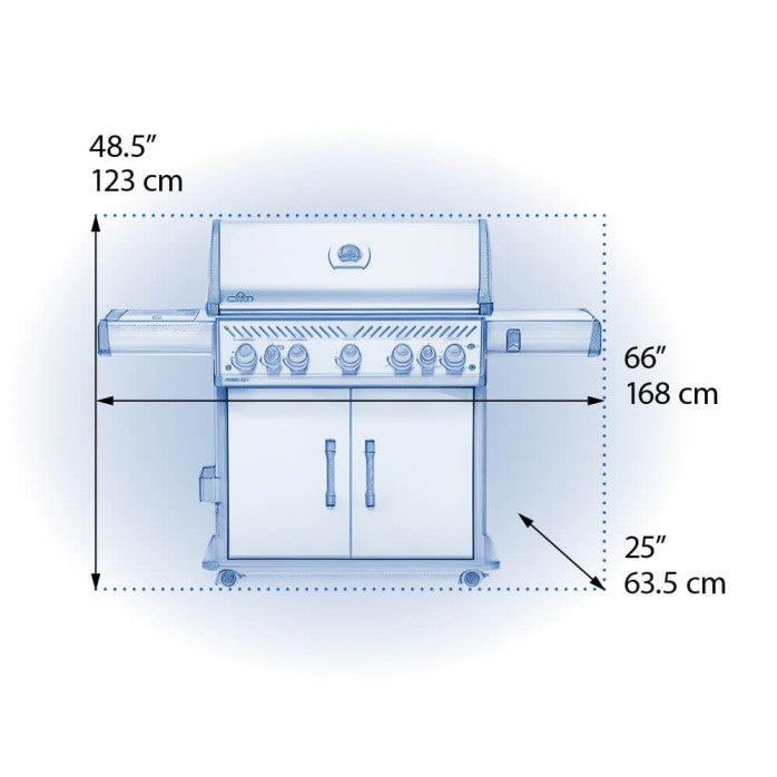 NAPOLEON ROGUE® SE 625 RSIB WITH INFRARED SIDE AND REAR BURNERS  7 Burners RSE625RSIBPSS-1