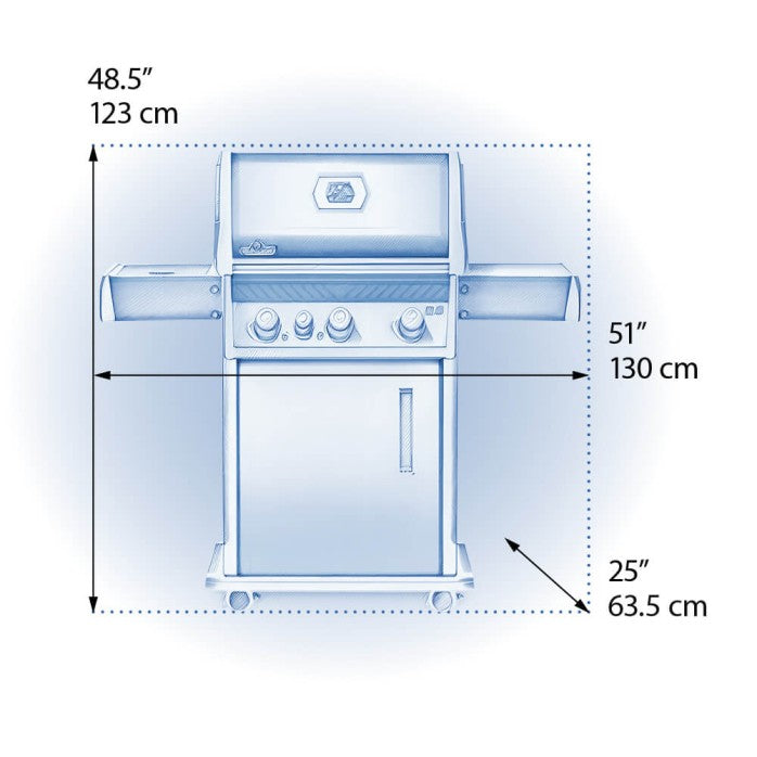 NAPOLEON ROGUE® XT 425 SIB WITH INFRARED SIDE BURNER  4 Burners RXT425SIBPK-1