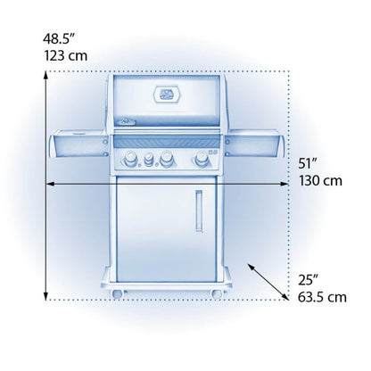 NAPOLEON ROGUE® XT 425 SIB WITH INFRARED SIDE BURNER  4 Burners RXT425SIBPK-1