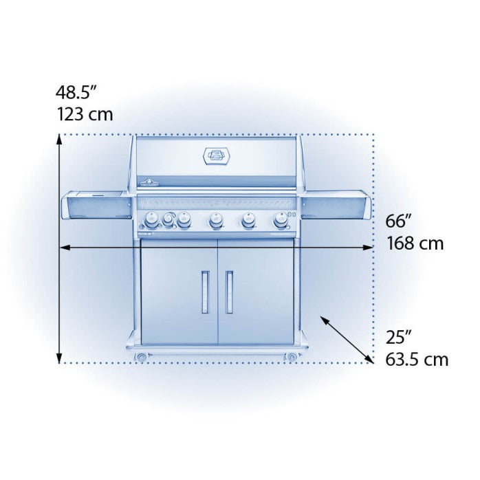 NAPOLEON ROGUE® XT 625 SIB WITH INFRARED SIDE BURNER  6 Burners RXT625SIBPK-1