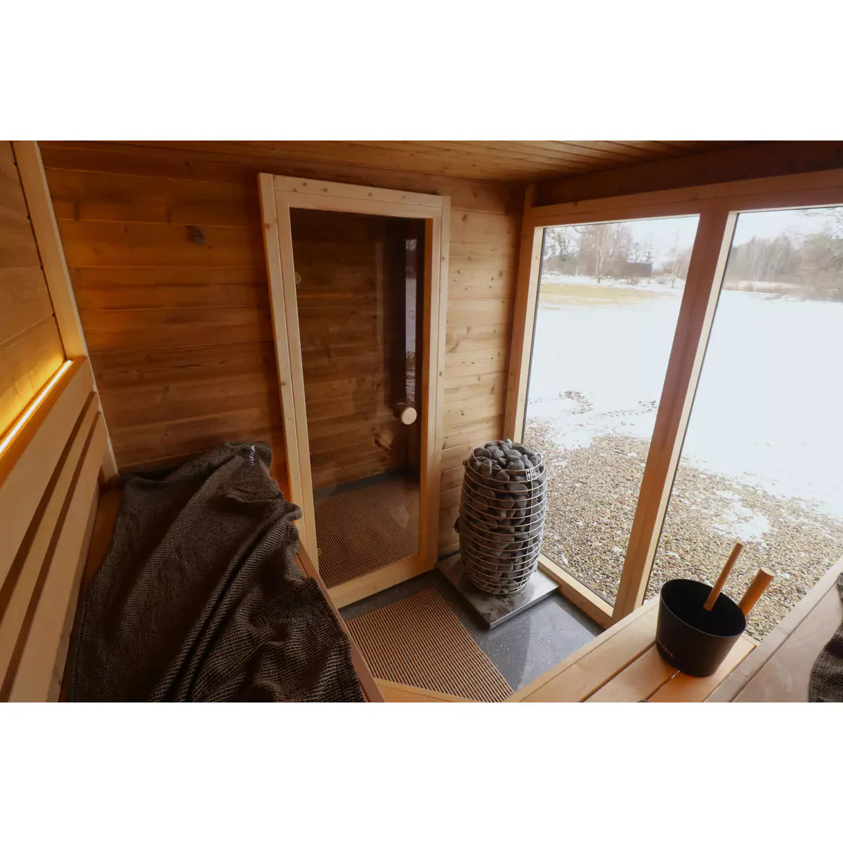 SAUNASNET  Outdoor Cabin Square Sauna Terra