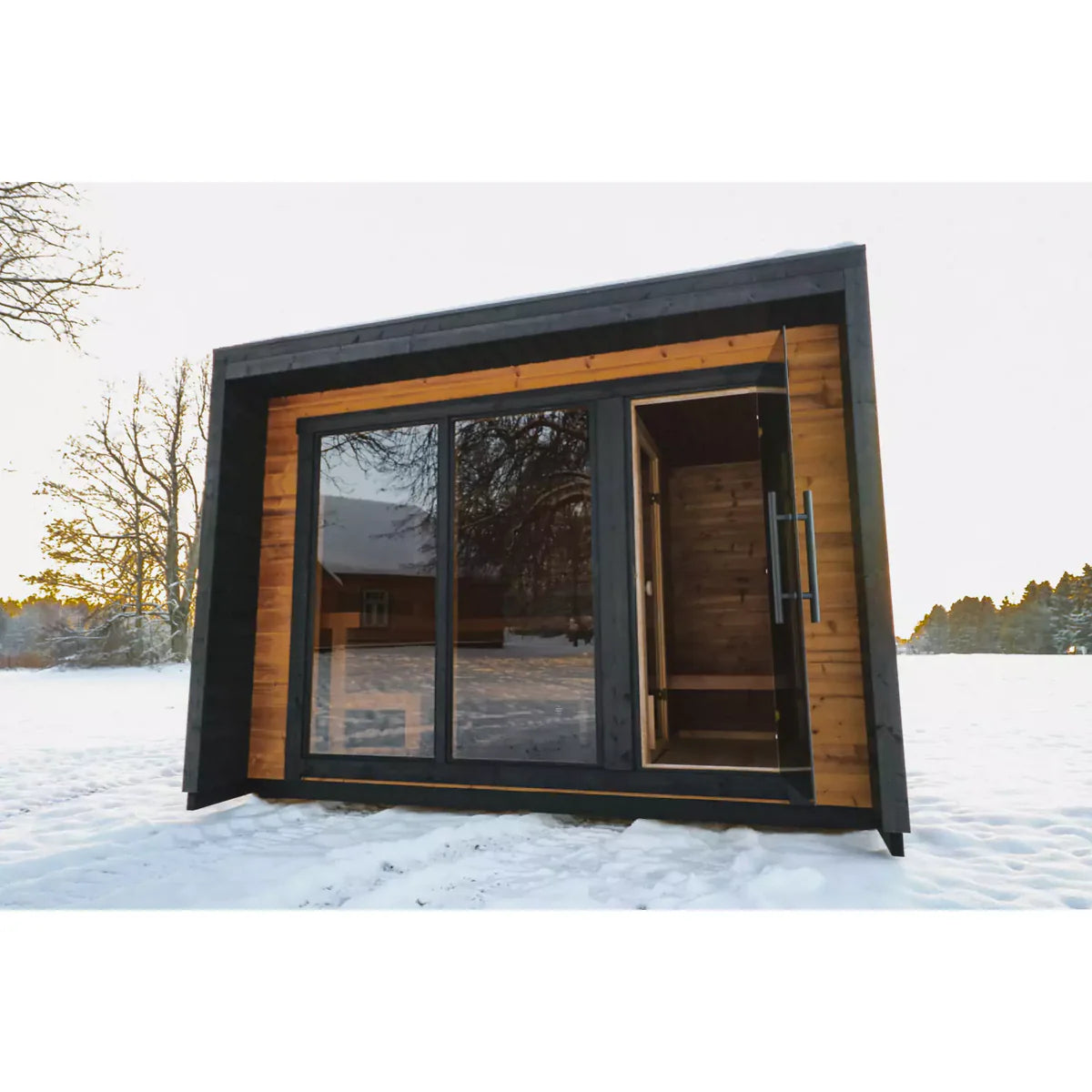 SAUNASNET  Outdoor Cabin Square Sauna Terra